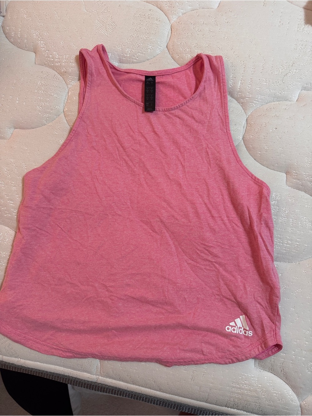 adidas Pink Athletic Tank Top with Logo